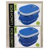Lifestyle 2-Tier Insulated Lunch Box  - NIB/ 2 pc
