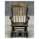 Oak Hill Wood Child's Rocking Chair