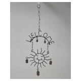 Metal 'Welcome' Wind Chime