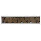 Wood Ruler Coat / Hat Rack