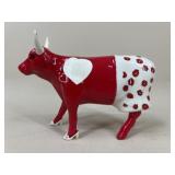 Ceramic Cow Parade Figurine 'Moocho Amor'