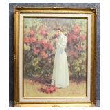 'The Rose Garden'Print on Canvas by Tom Browning