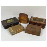 Vintage Cigar Boxes + / 6 pc