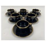Fitz & Floyd 'Pavillon' Porcelain Cup & Saucers