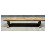 6' 6' Farmhouse Style Wood Bench