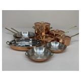 Fine Copper Cookware / 9 pc
