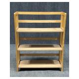 Folding Wood Book Shelf