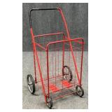 Folding Rolling Metal Shopping Cart