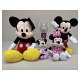 Disney Mickey & Minnie Mouse Plush Toys + / 6 pc