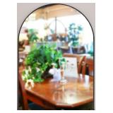 Arched Mirror in Black Frame