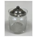 Crystal & Sterling Jam Jar