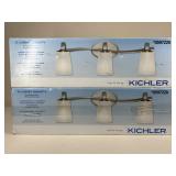 Kichler 3 Light Vanity/ 2 pc