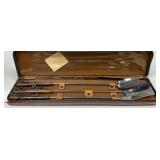 Vintage BBQ Tools w/ Leather Case
