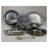 Silver-Plate Serving Assortment / 9 pc