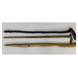 Wooden Walking Canes / 3 pc