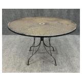 Round Metal Patio Table