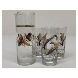 Duck & Pheasant Themed Barware / 4 pc
