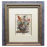 "August" Framed Botanical Print