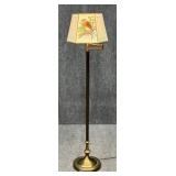 Metal Swing Arm Floor Lamp w/ Glass or Bird Shade