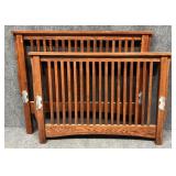 Wood Twin Headboard and Footboard
