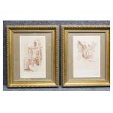 "Eze Village" S/N Etching Prints 2/pc