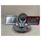 Pewter Servingware/ 4 pc