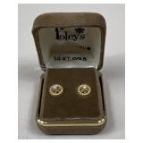 14k Gold & Diamond Earrings