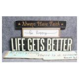 Inspirational Wall Decor 4/pc
