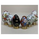 Franklin Mint Porcelain Egg Assortment / 6 pc