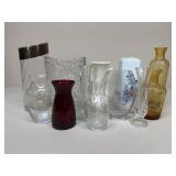 Ceramic & Glass Vase Assortment / 12 pc