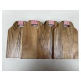 Wooden Cheese Boards / 4 pc