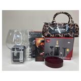 Large Wine Glasses & Wine Accessories / 9 pc