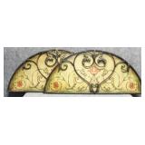 2 Arched Metal Wall Panels