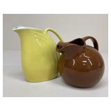 MCM Hall Ceramic Pitchers / 2 pc