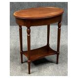 Oval Wood Side Table