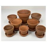 Terracotta Planters w/ Saucers
