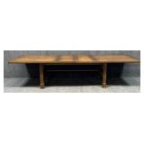 Heavy Wood Table w/ 2 Leaves