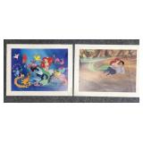 Disney Little Mermaid Prints 2/pc