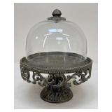 Gracious Goods Cake Stand w/ Glass Dome Cover