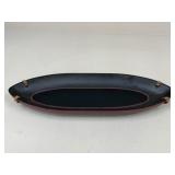 Wooden Oval Bowl
