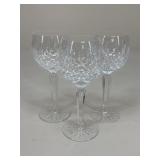 Waterford Lismore Wine Glasses / 3 pc