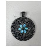 Sterling Silver & Opal Pendant