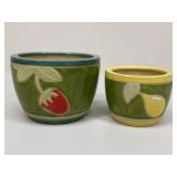 Ceramic Planters / 2 pc