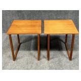 Pair of Wood End Tables