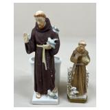 St.Francis Figure Planters/ 2 pc