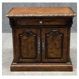 Carved Wood Nightstand