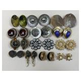 Clip On Earrings / 13 Pairs