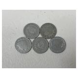 Liberty Head / V Nickels - 5pc