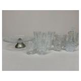 Assorted Pressed Glassware / 14 pc