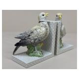 L.W. Co. Ceramic Bird Bookends
